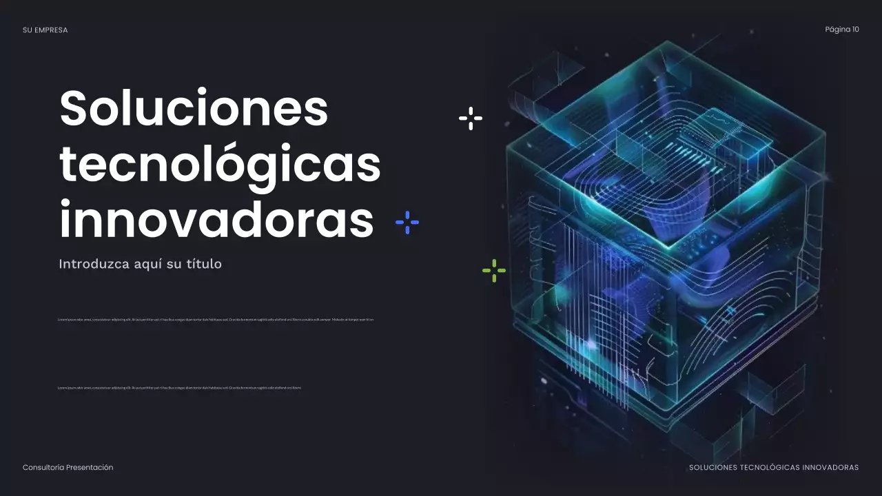 blue abstract business presentation