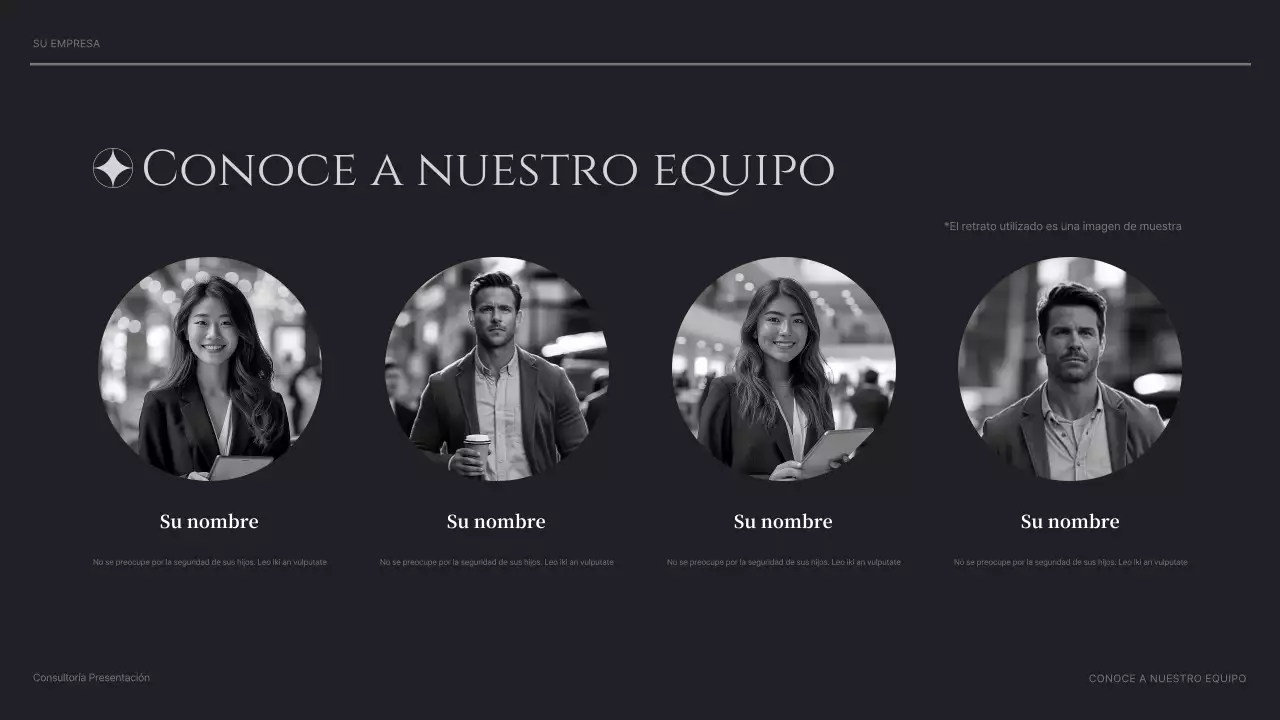 presentación de black modern consulting