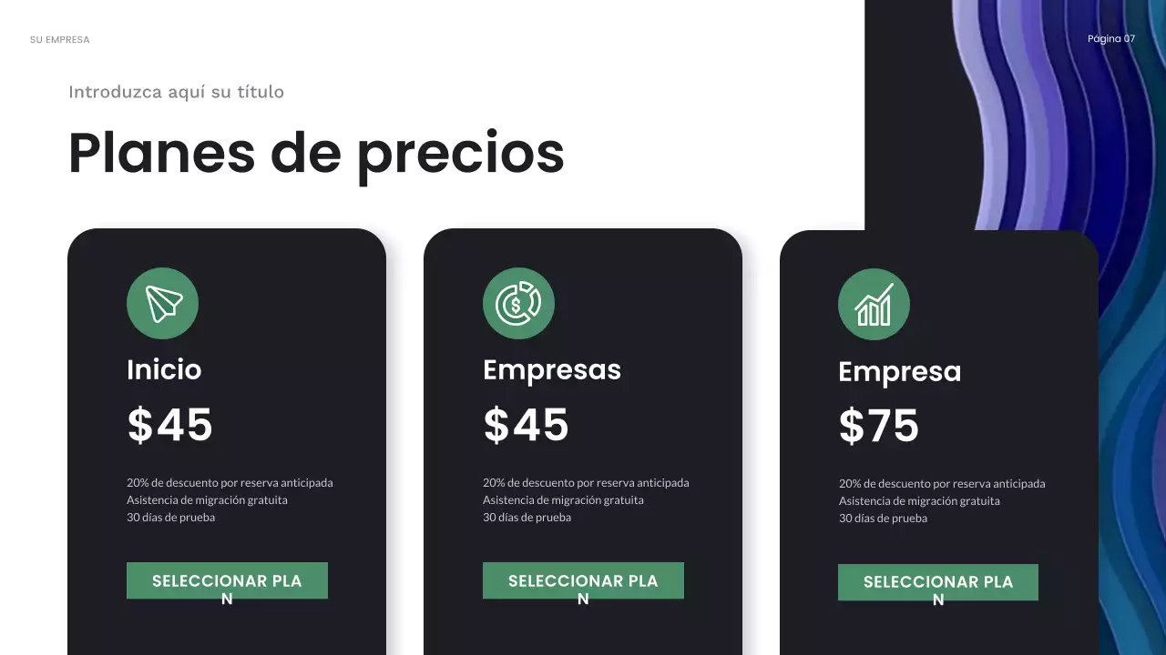 blue abstract business presentation