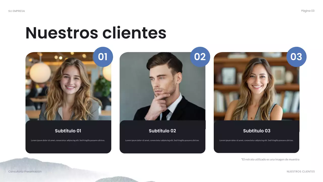 blue abstract business presentation