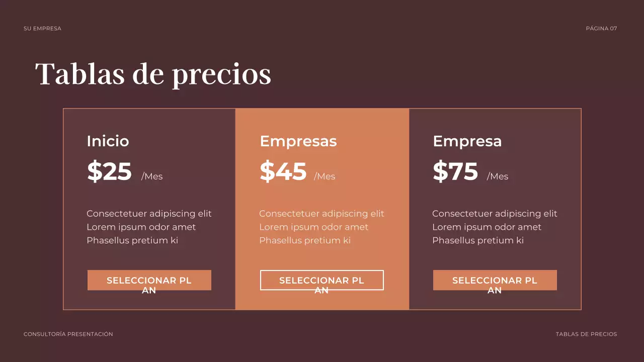 brown presentación jurídica profesional