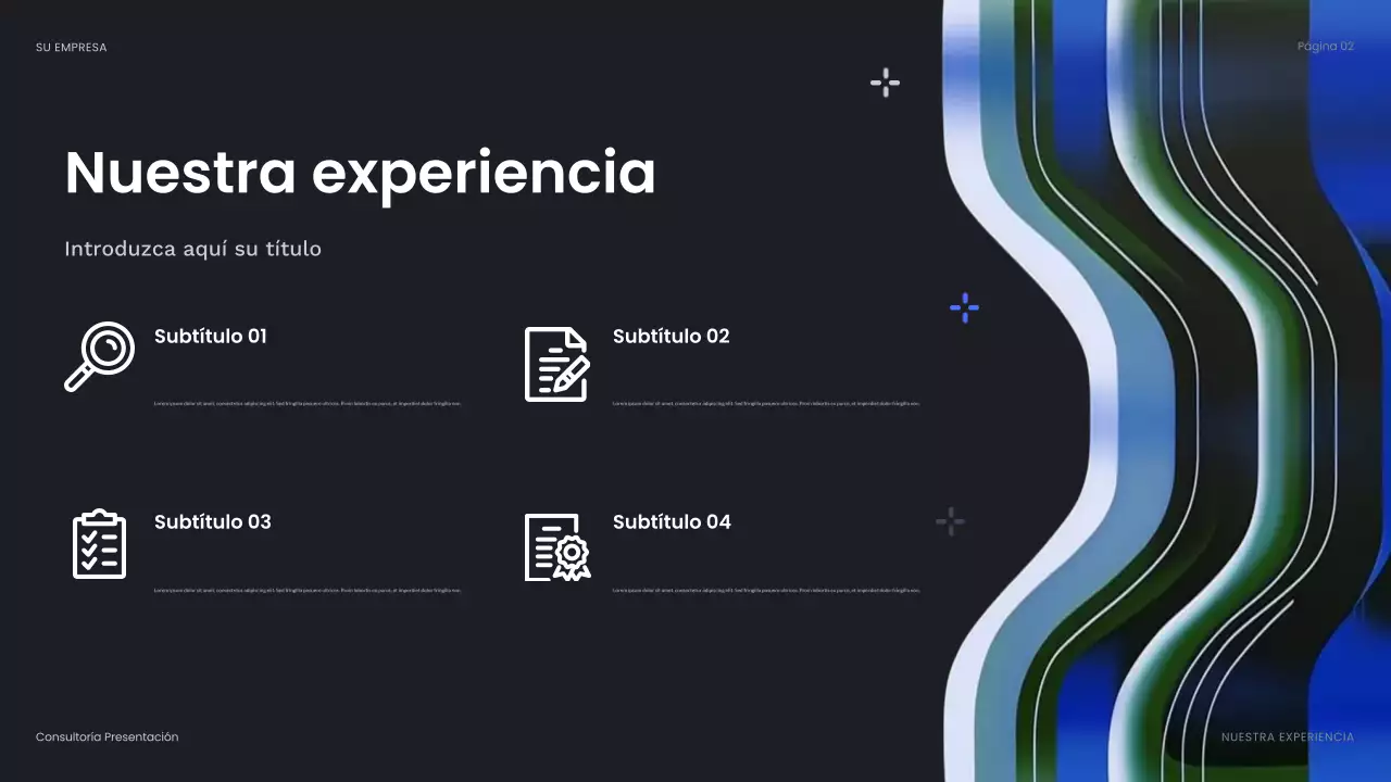 blue abstract business presentation