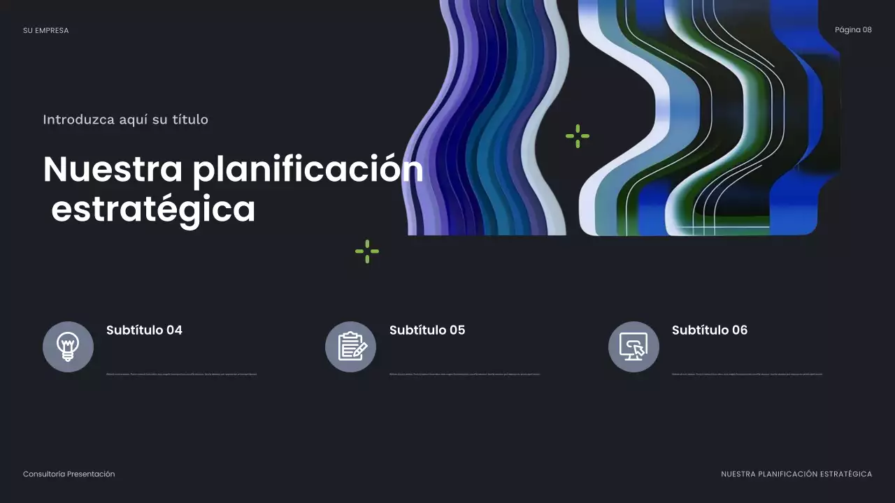 blue abstract business presentation