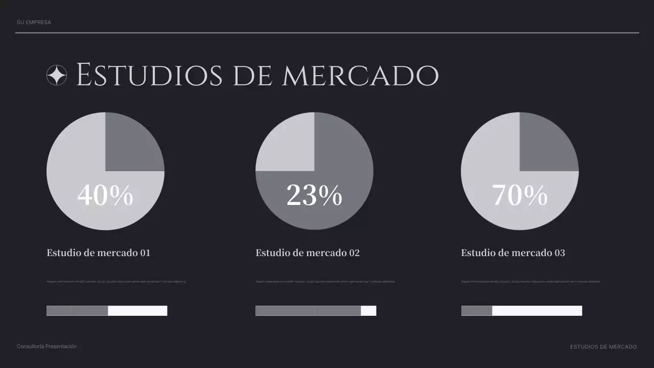 presentación de black modern consulting