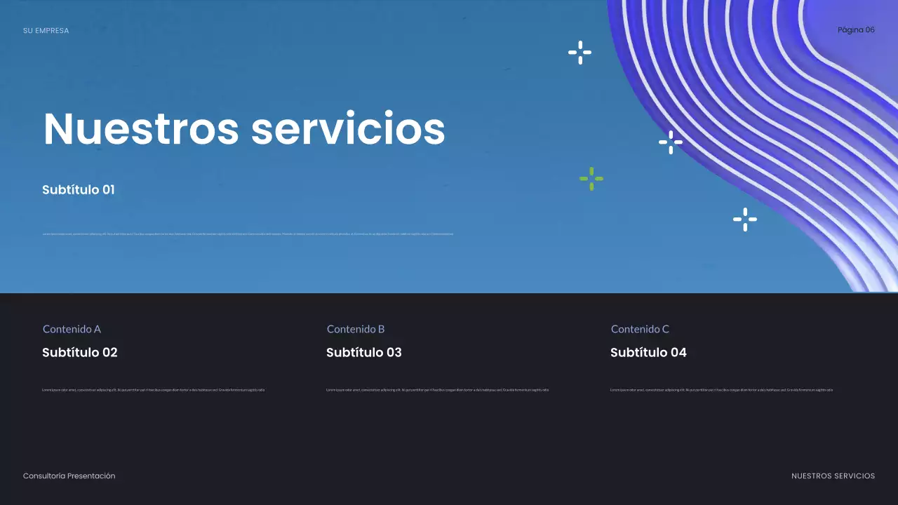 blue abstract business presentation