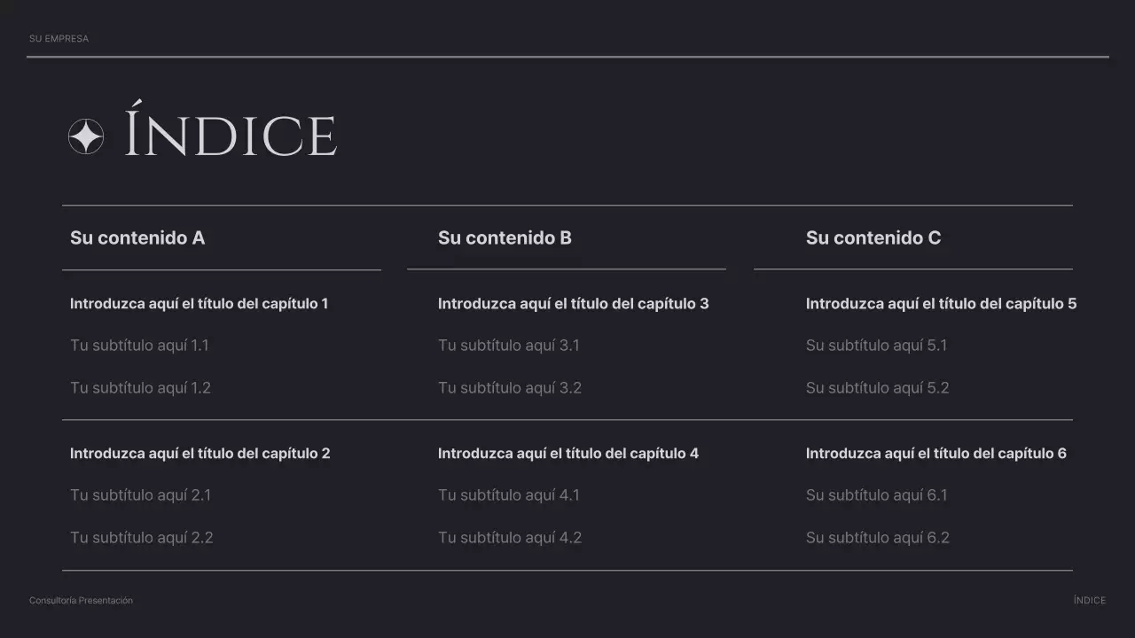 presentación de black modern consulting