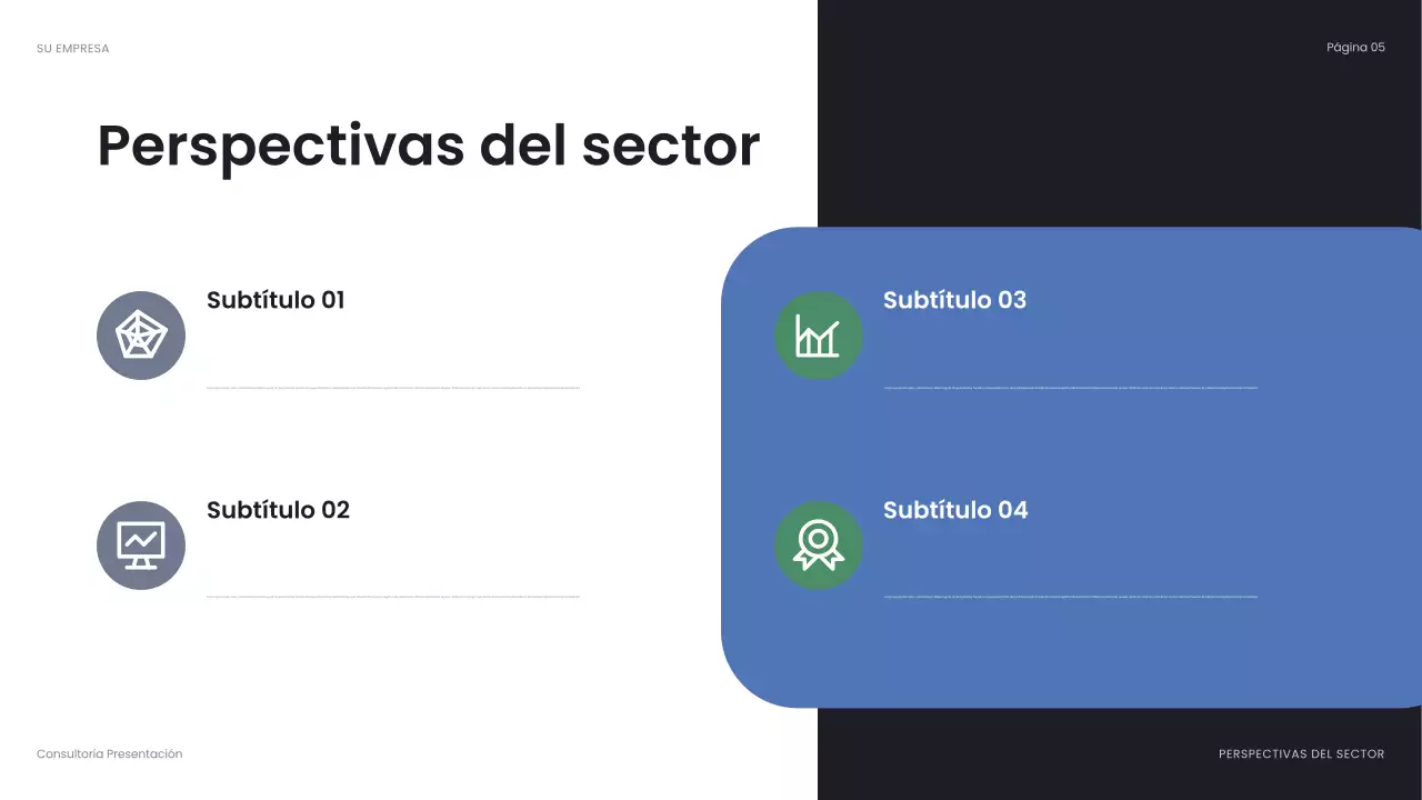 blue abstract business presentation