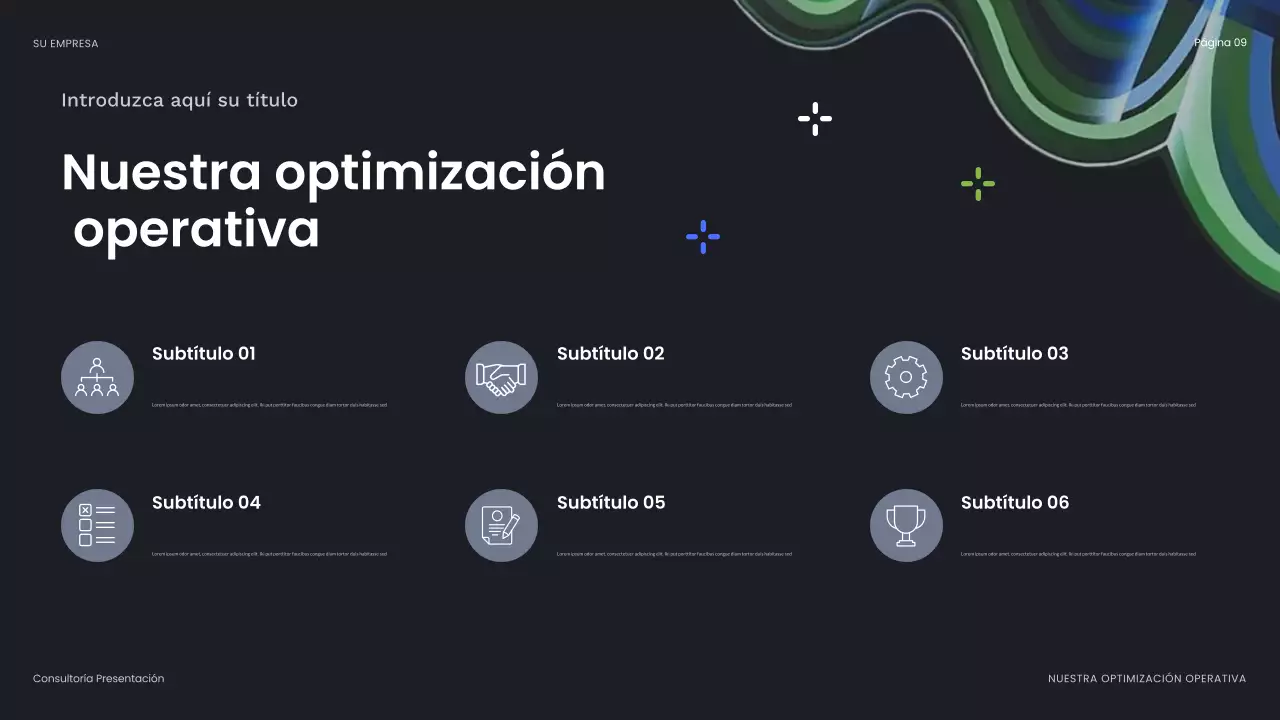 blue abstract business presentation