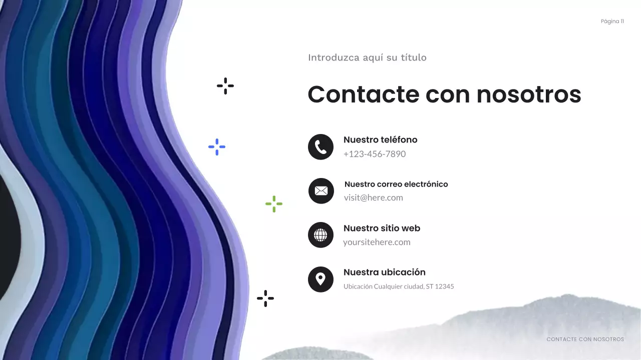 blue abstract business presentation