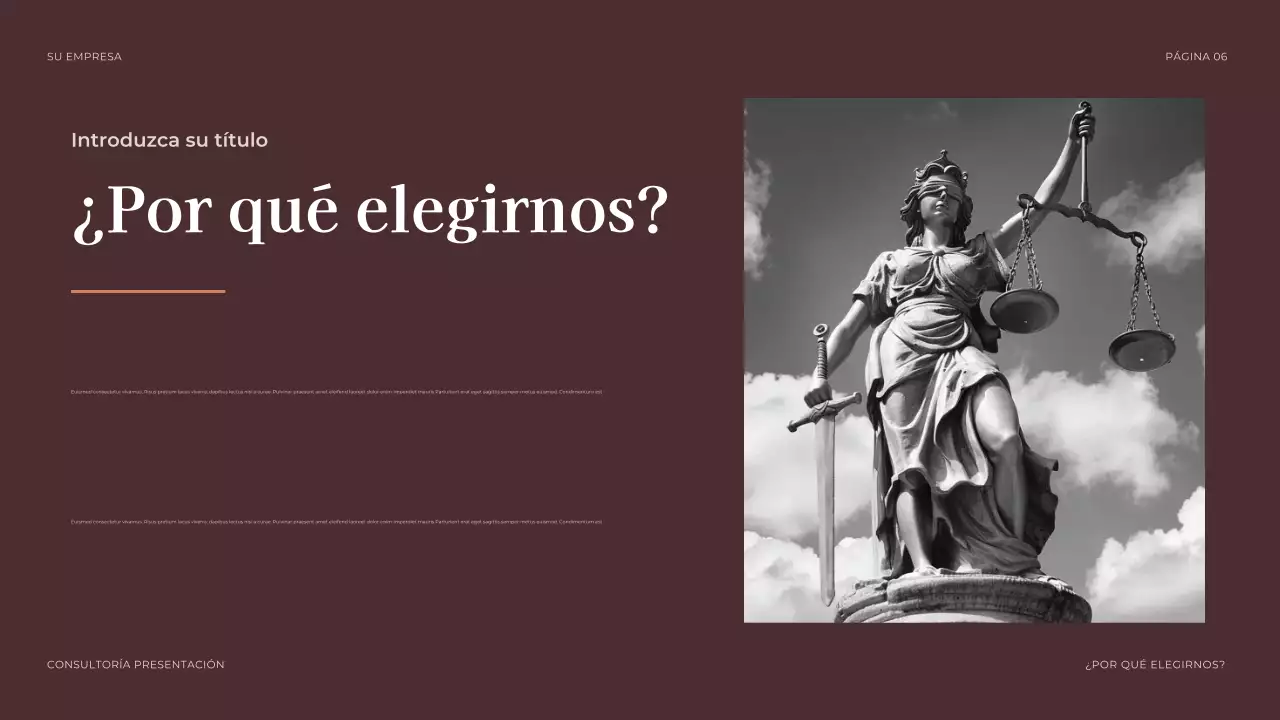 brown presentación jurídica profesional