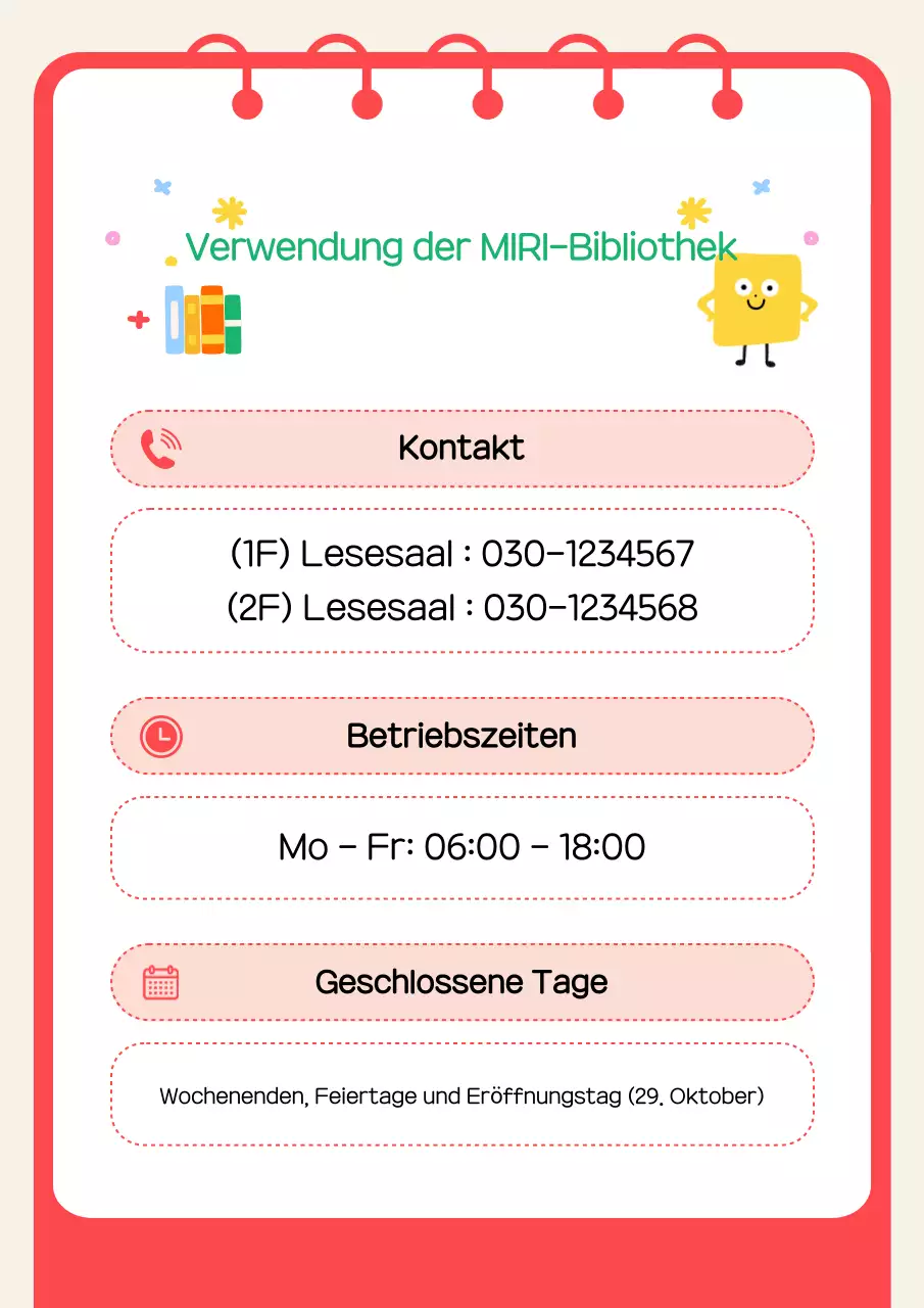 Ein Leitfaden für die rote gemütliche Bibliothek