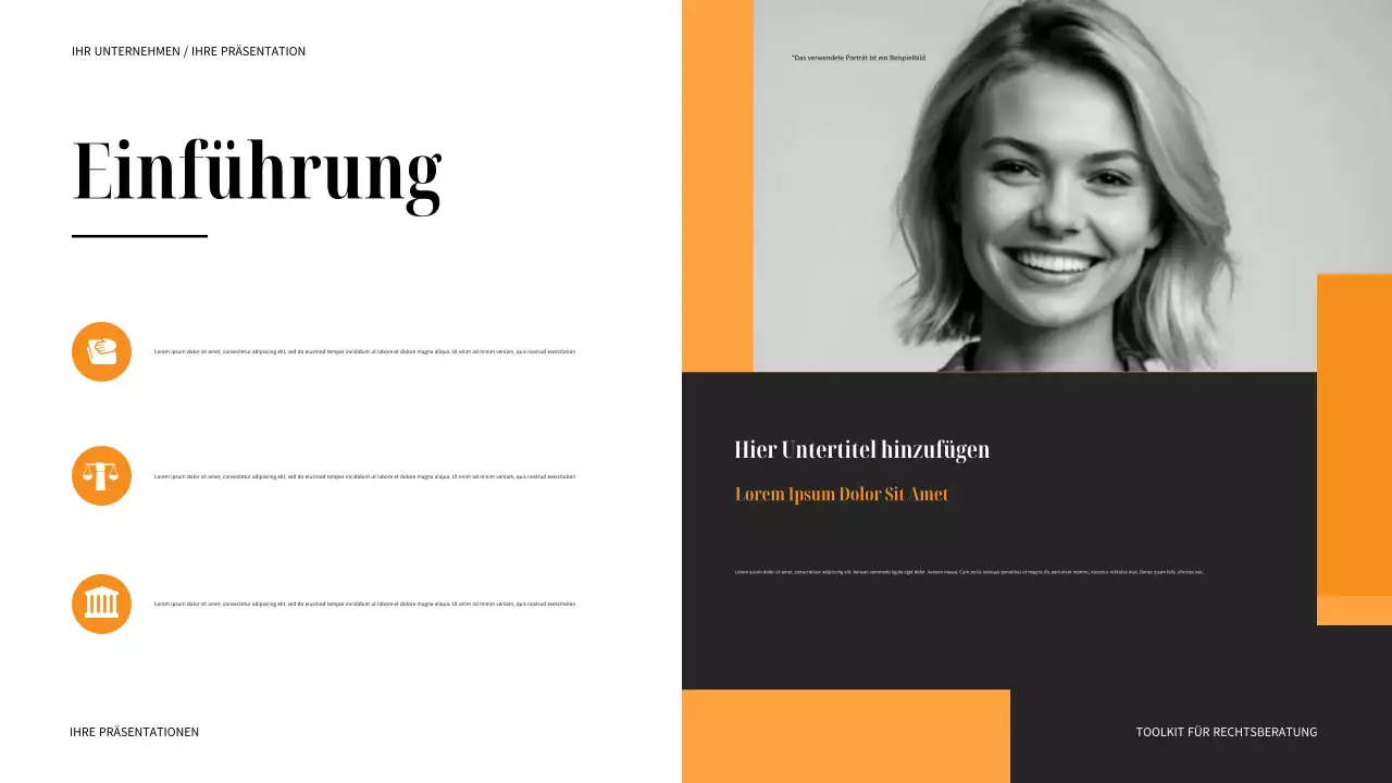 Schwarzer moderner Rechtsführer