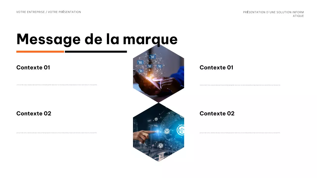 présentation de l'informatique moderne bleue