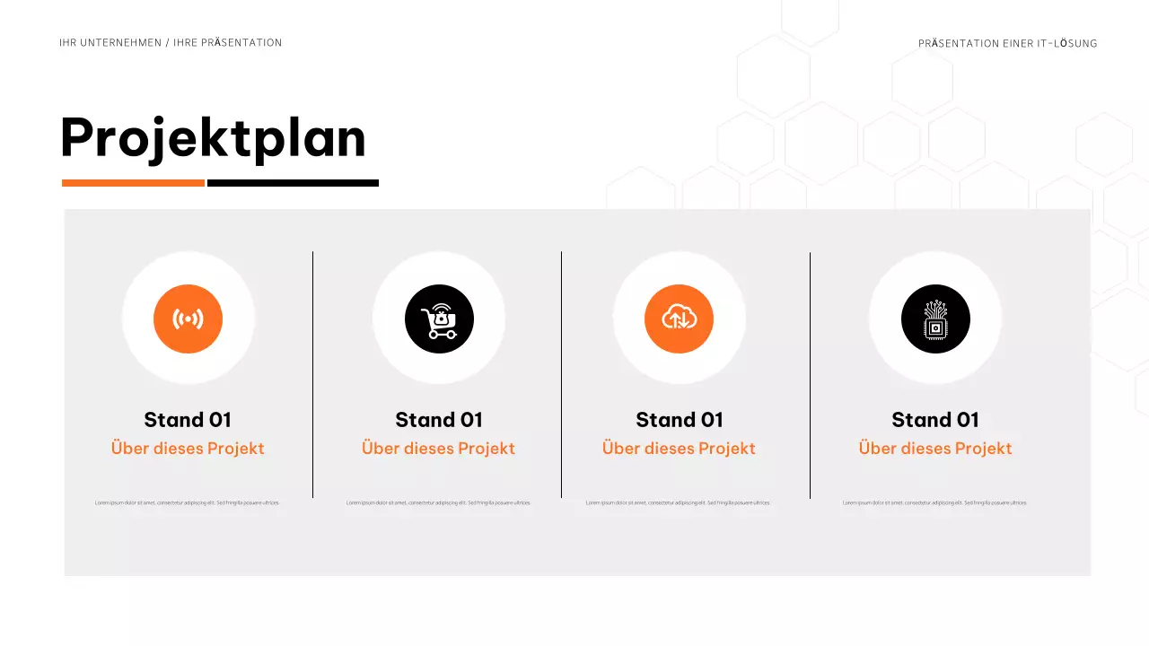 blue modern IT Präsentation