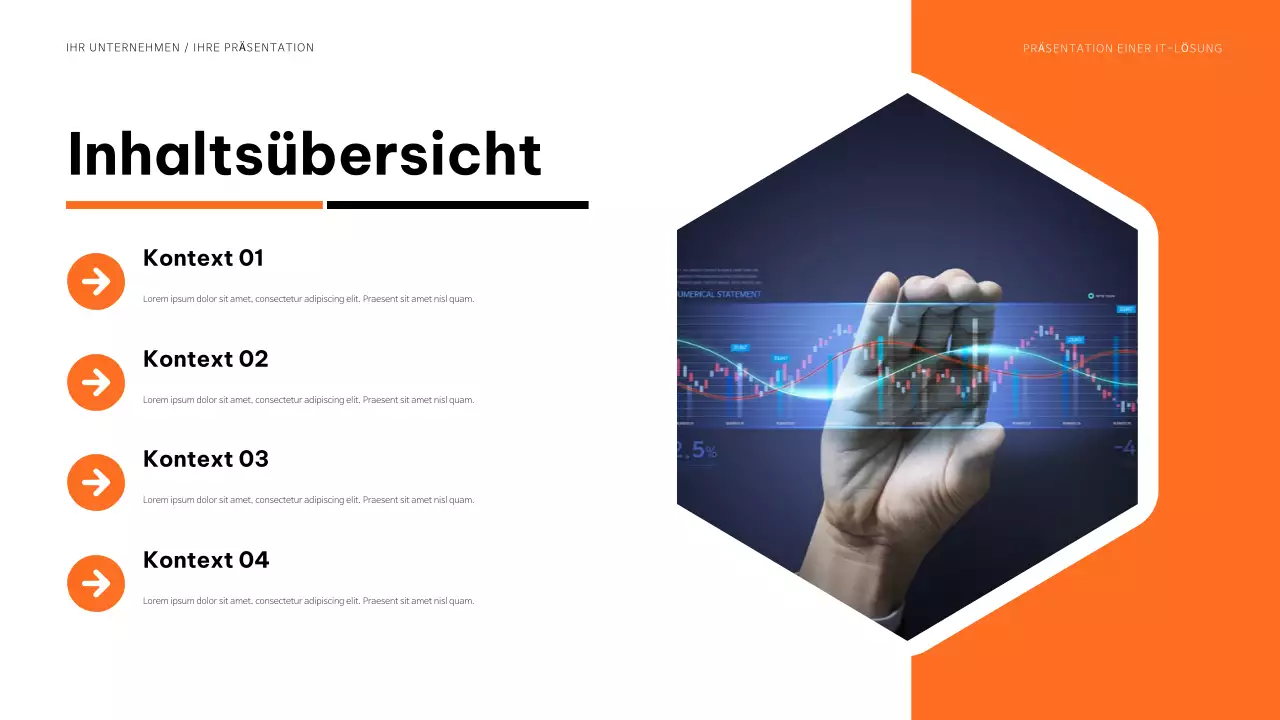 blue modern IT Präsentation