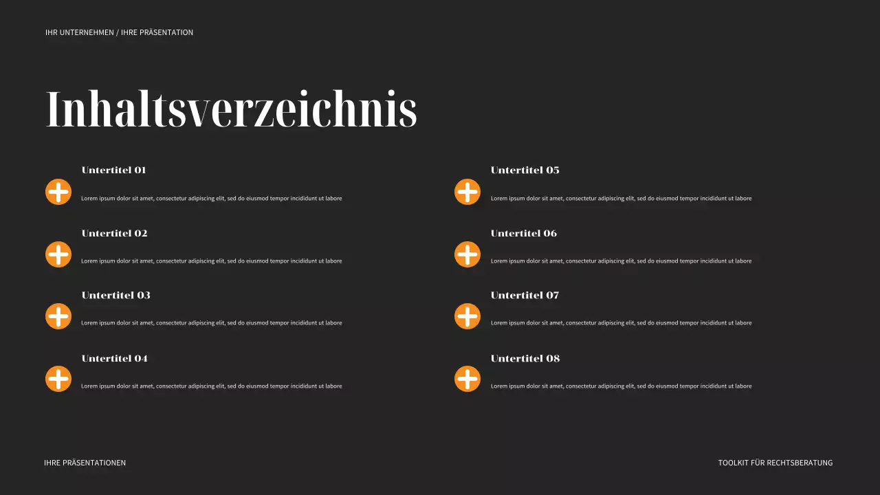Schwarzer moderner Rechtsführer