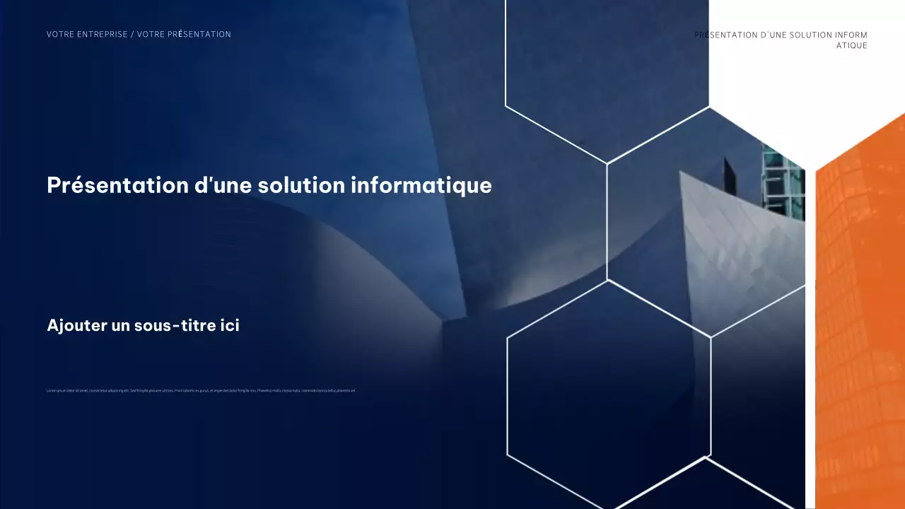 présentation de l'informatique moderne bleue