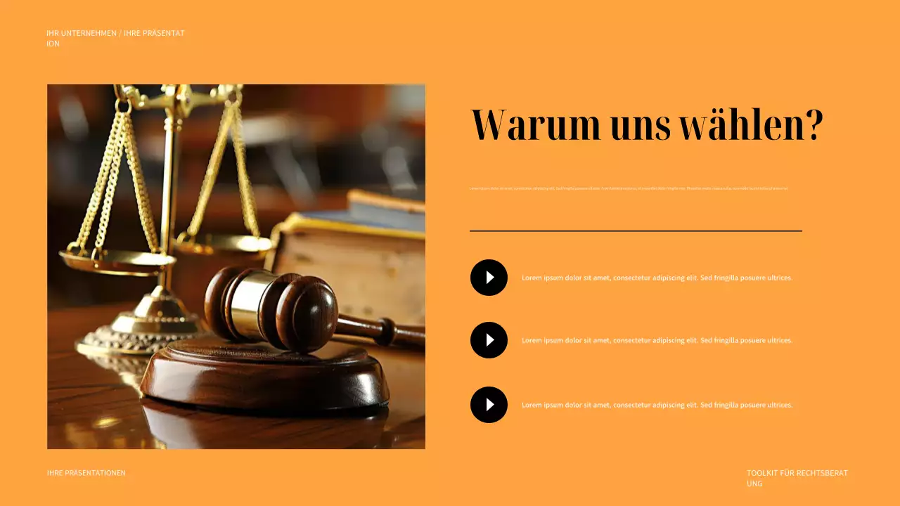 Schwarzer moderner Rechtsführer