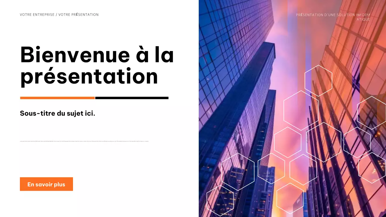 présentation de l'informatique moderne bleue