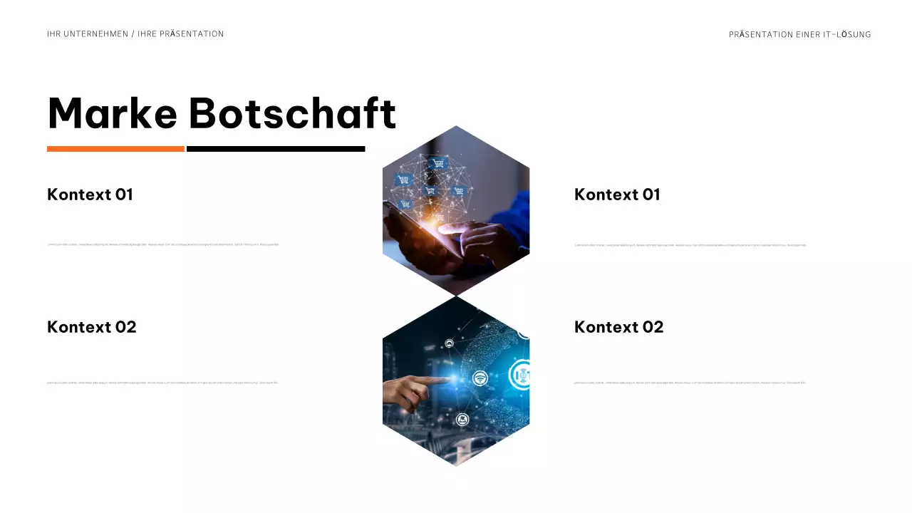 blue modern IT Präsentation