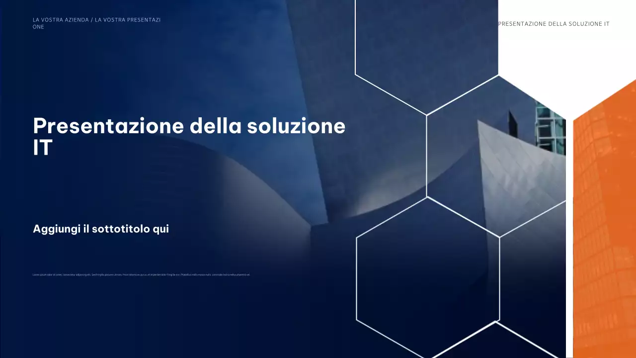 presentazione dell'informatica moderna blu