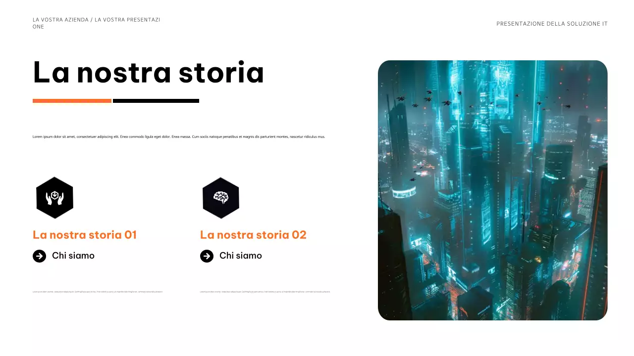 presentazione dell'informatica moderna blu