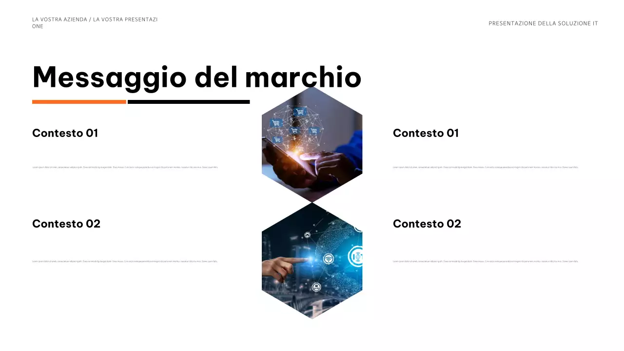 presentazione dell'informatica moderna blu