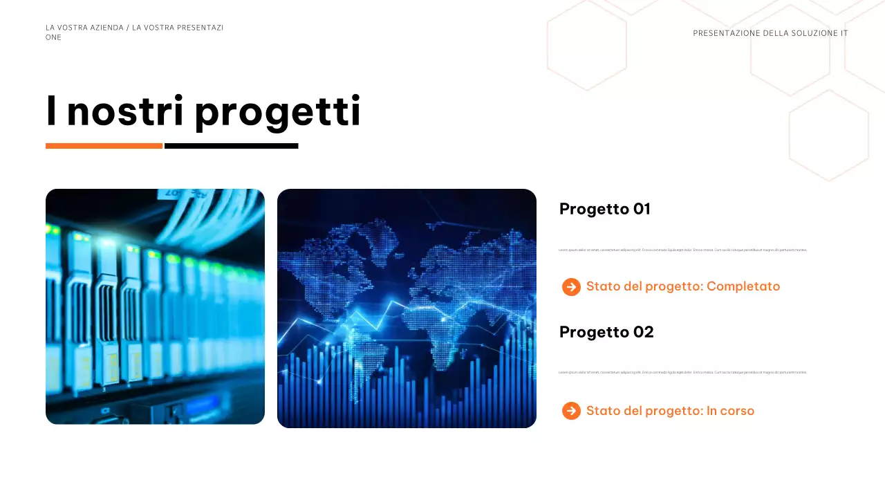 presentazione dell'informatica moderna blu