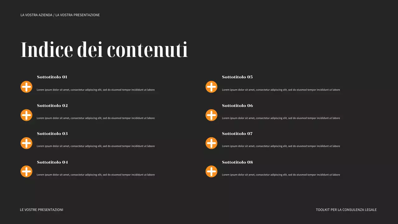 guida legale nera moderna