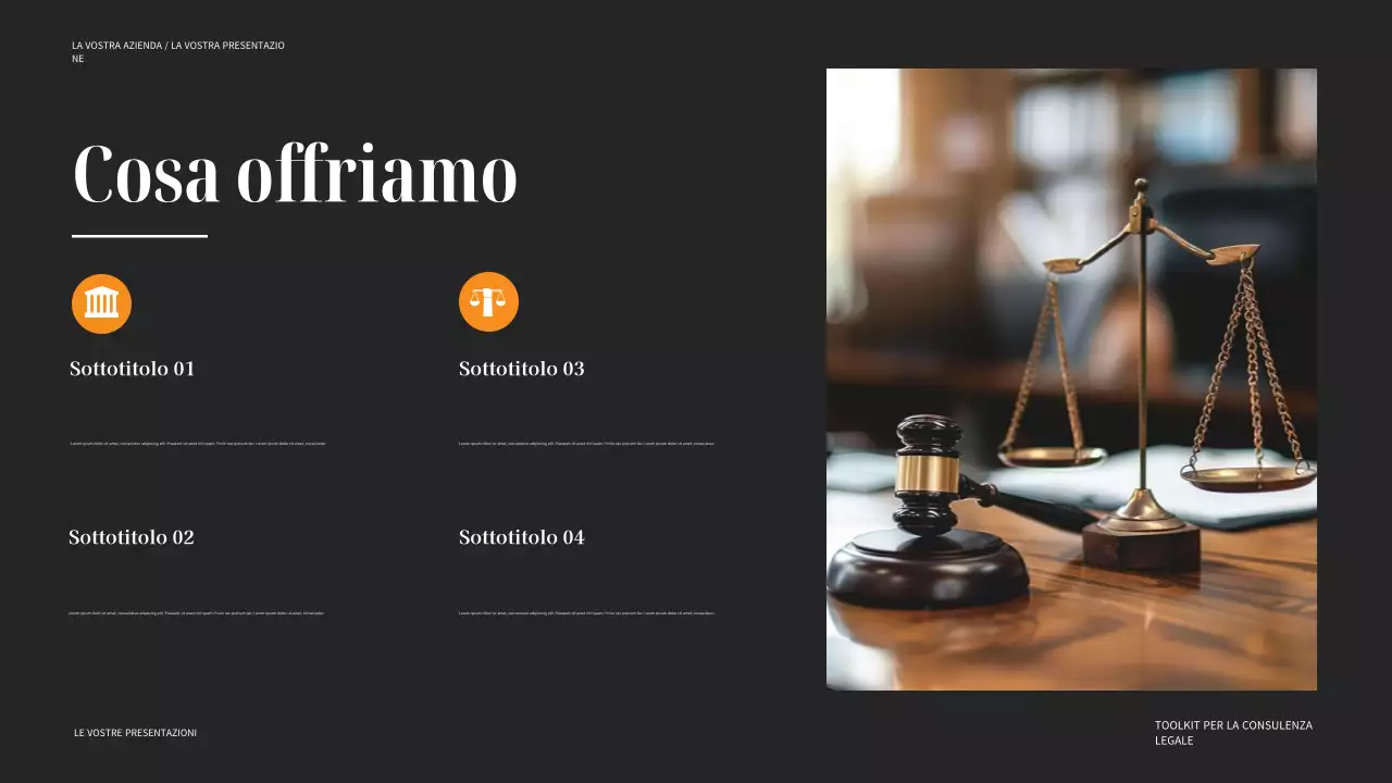 guida legale nera moderna