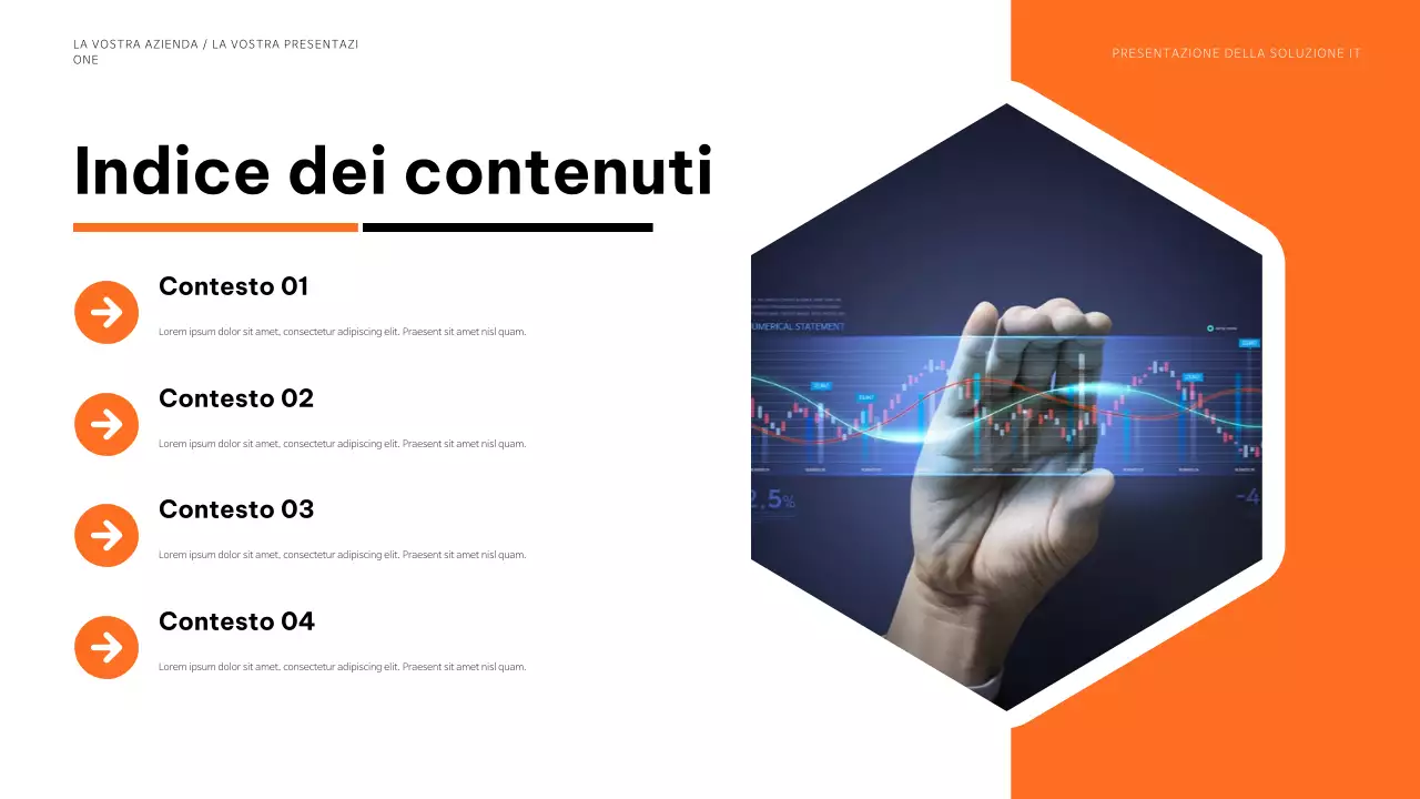 presentazione dell'informatica moderna blu