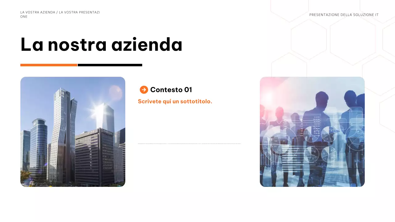 presentazione dell'informatica moderna blu