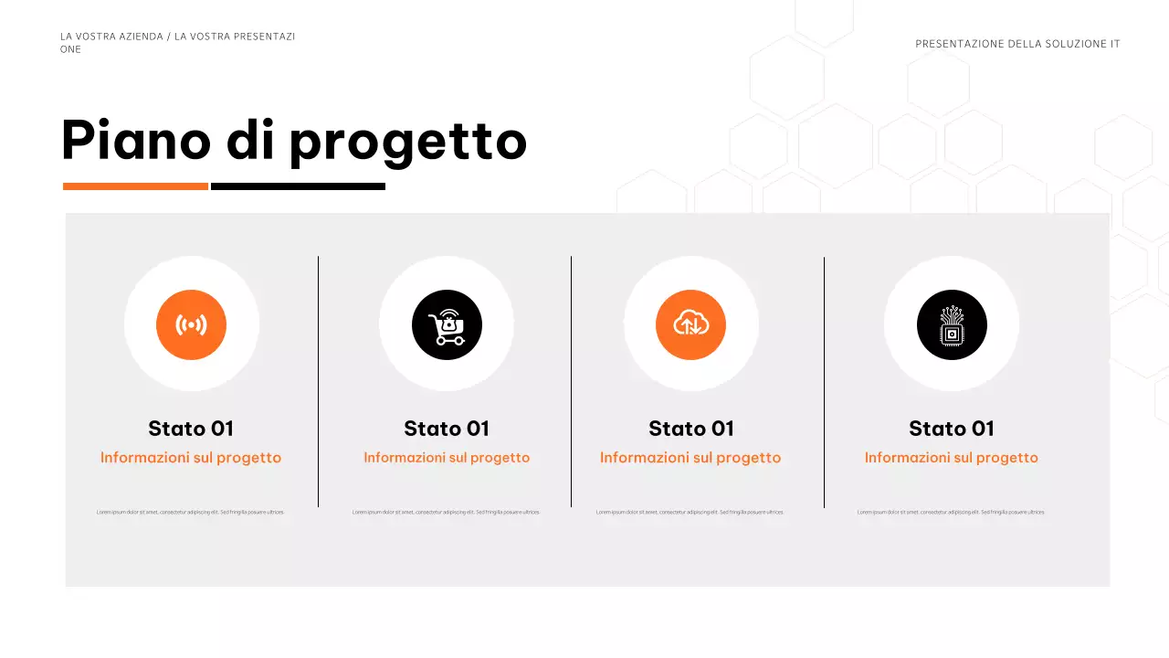 presentazione dell'informatica moderna blu