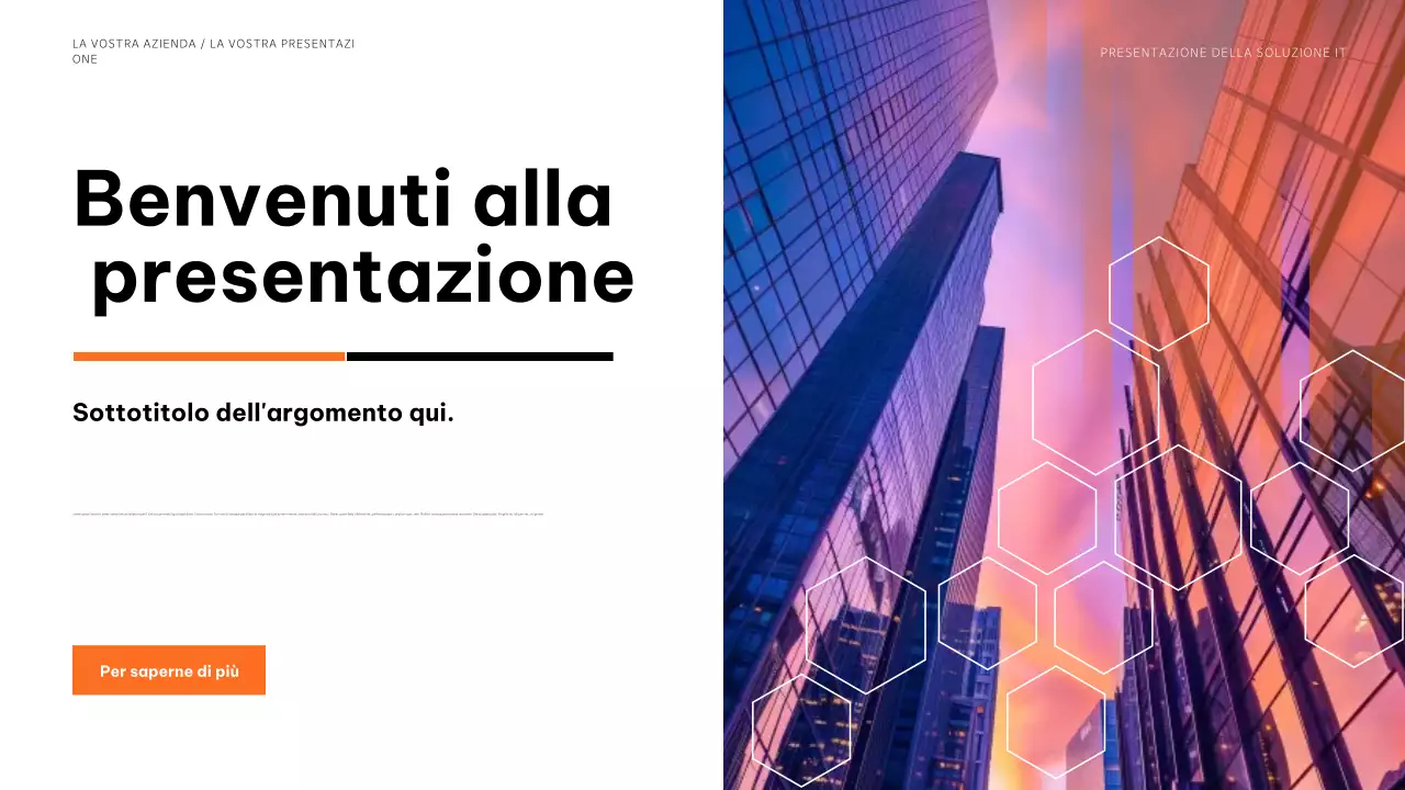presentazione dell'informatica moderna blu