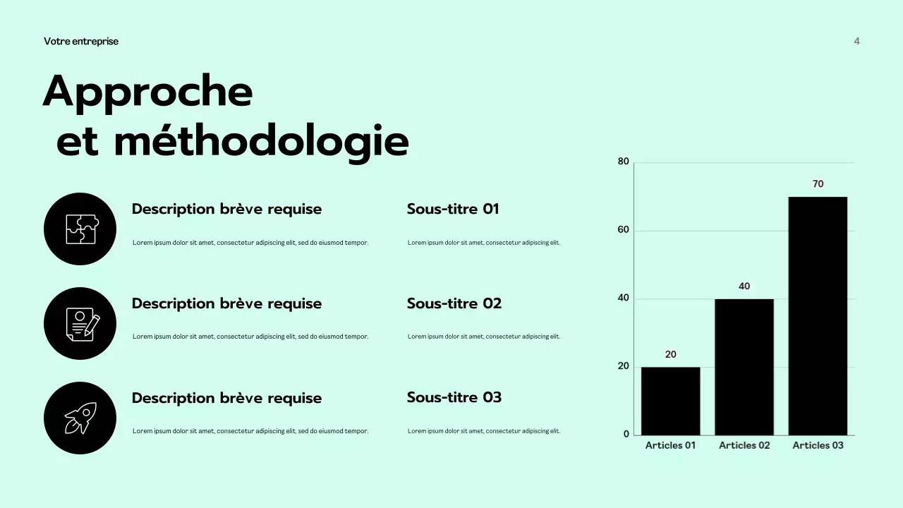 Présentation d'entreprise moderne de la Monnaie