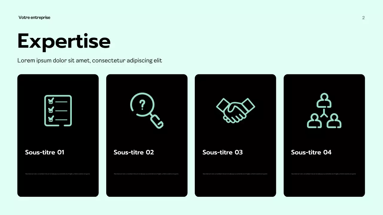 Présentation d'entreprise moderne de la Monnaie