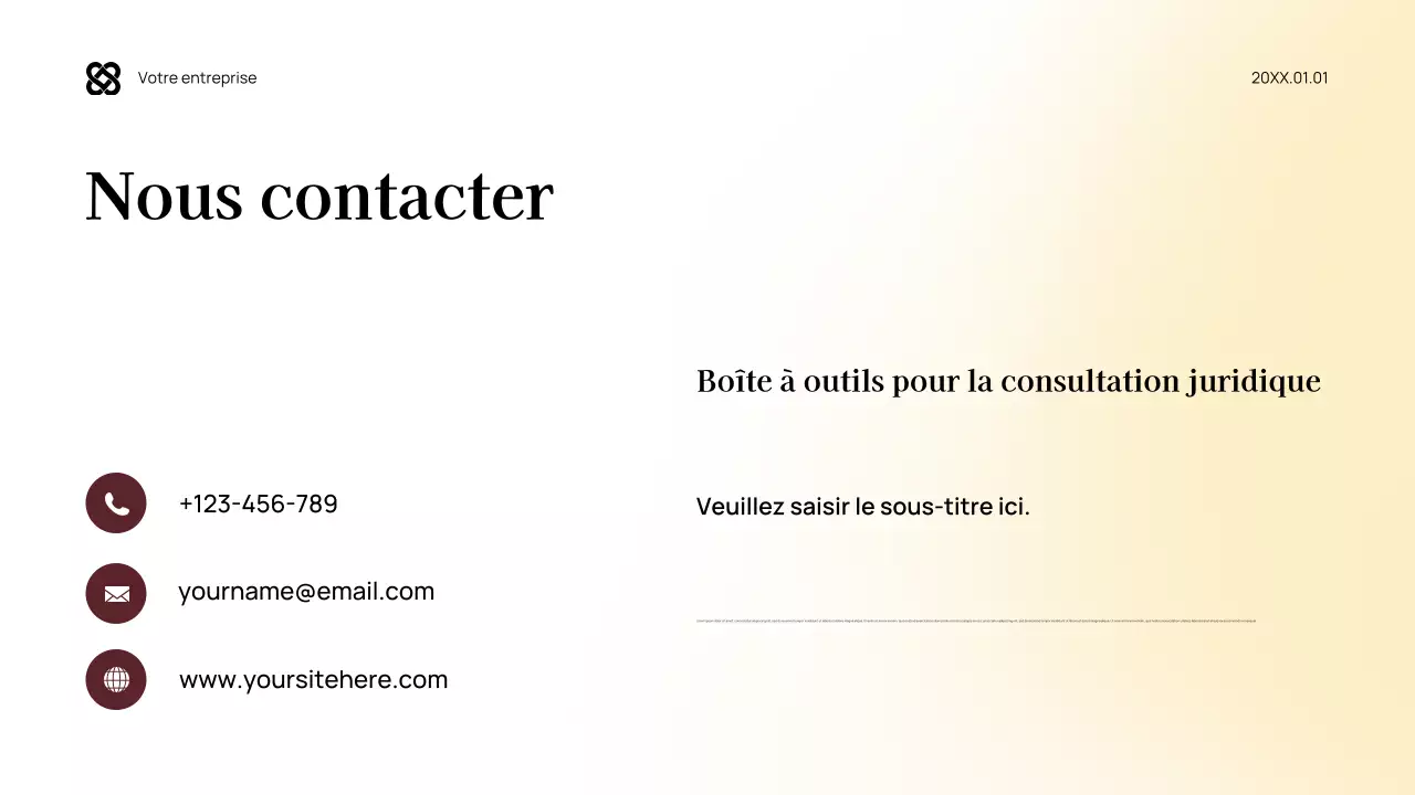 Document juridique moderne marron