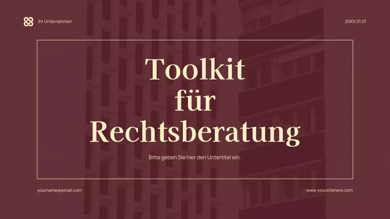 Maroon Modernes Rechtsdokument