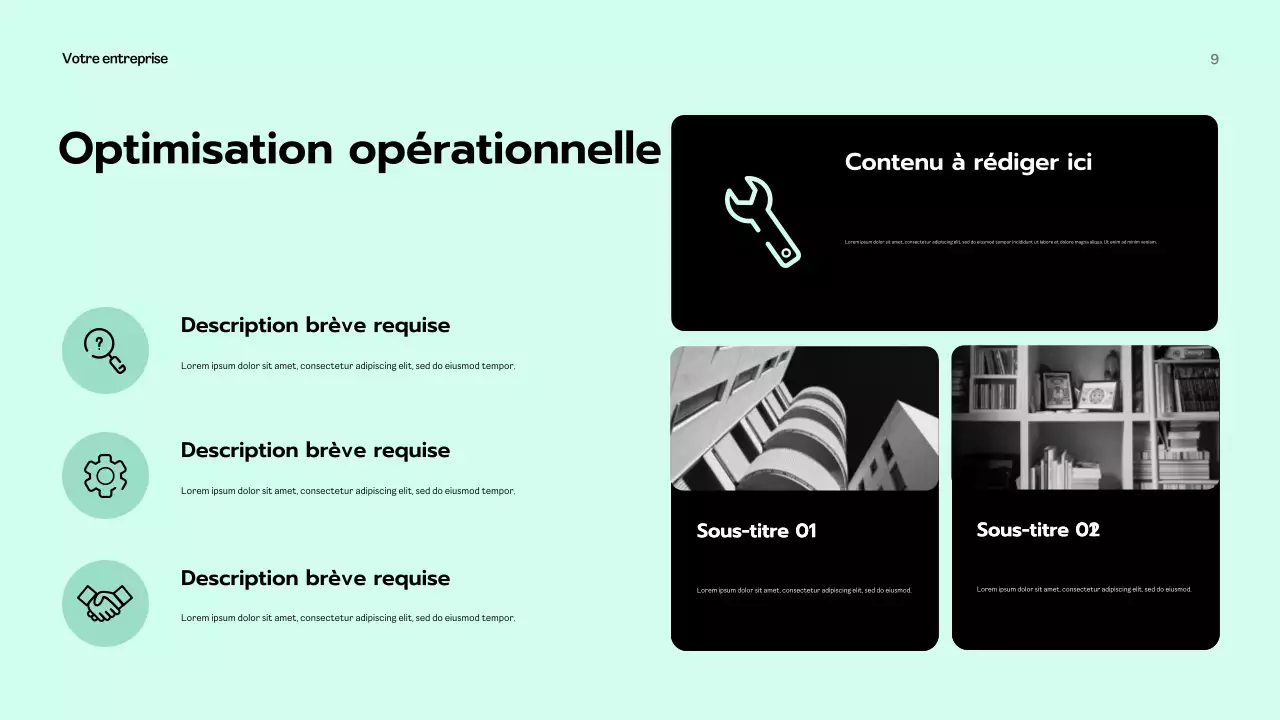 Présentation d'entreprise moderne de la Monnaie