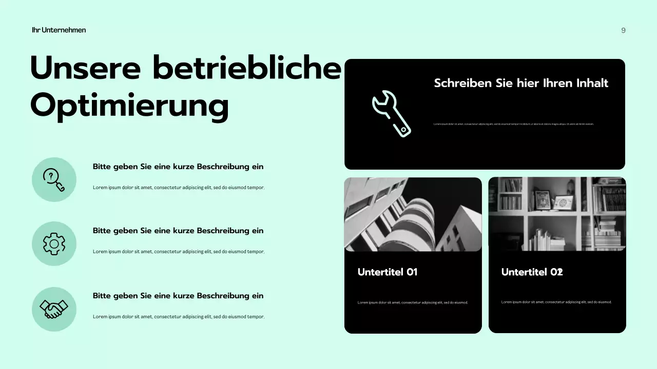 Mint Modern Business Präsentation