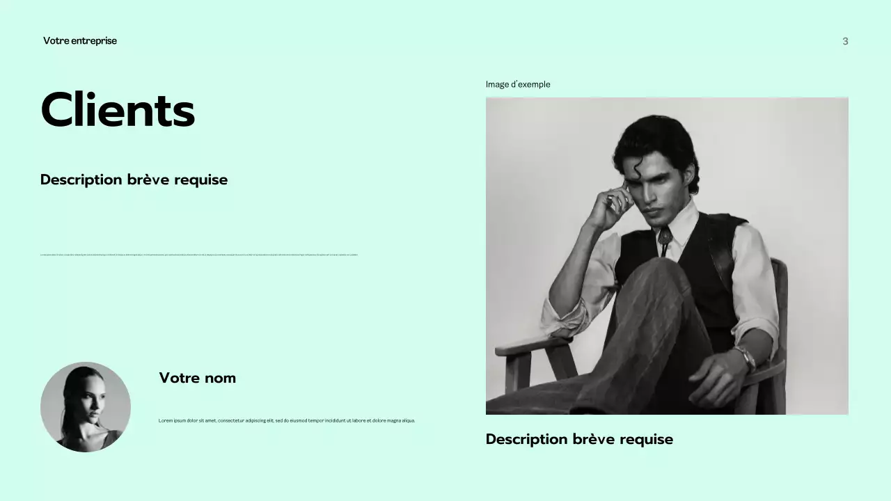 Présentation d'entreprise moderne de la Monnaie