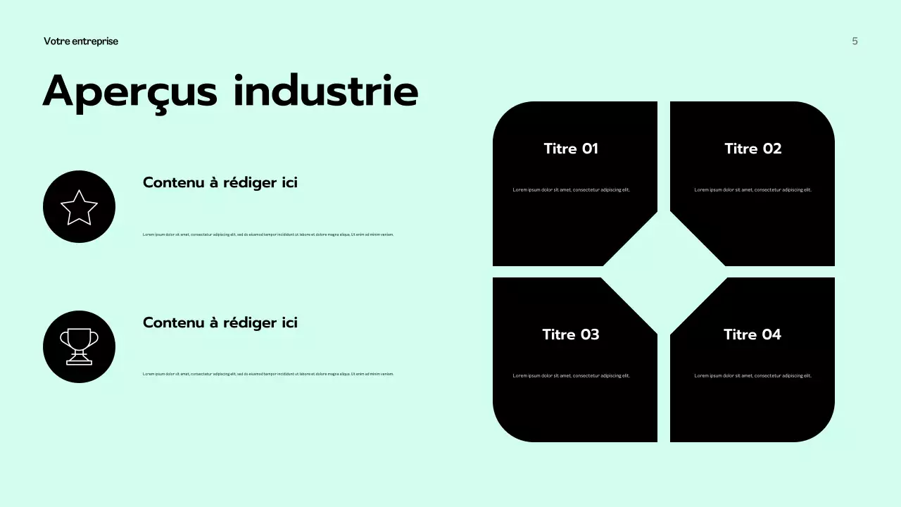 Présentation d'entreprise moderne de la Monnaie