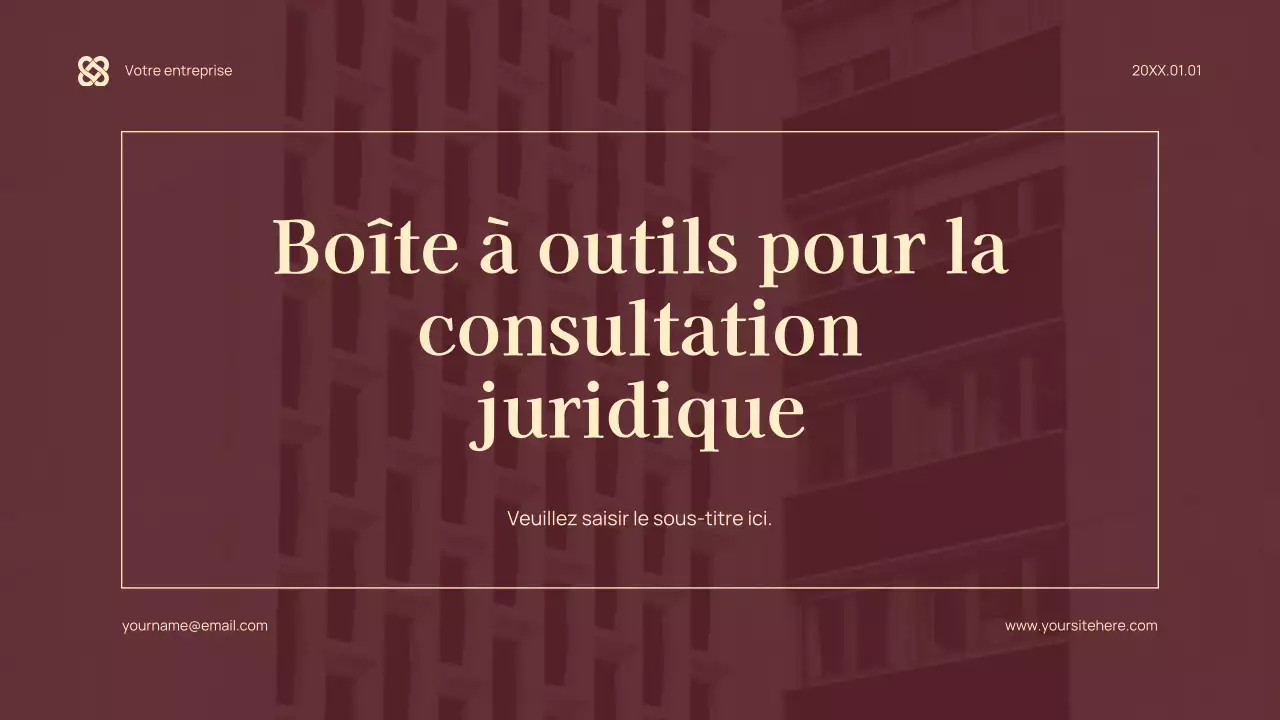 Document juridique moderne marron