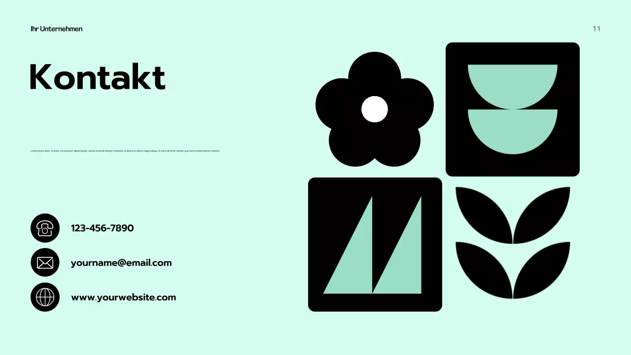 Mint Modern Business Präsentation