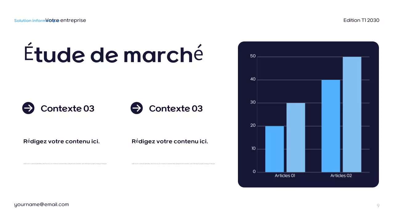 Présentation de l'informatique futuriste bleue