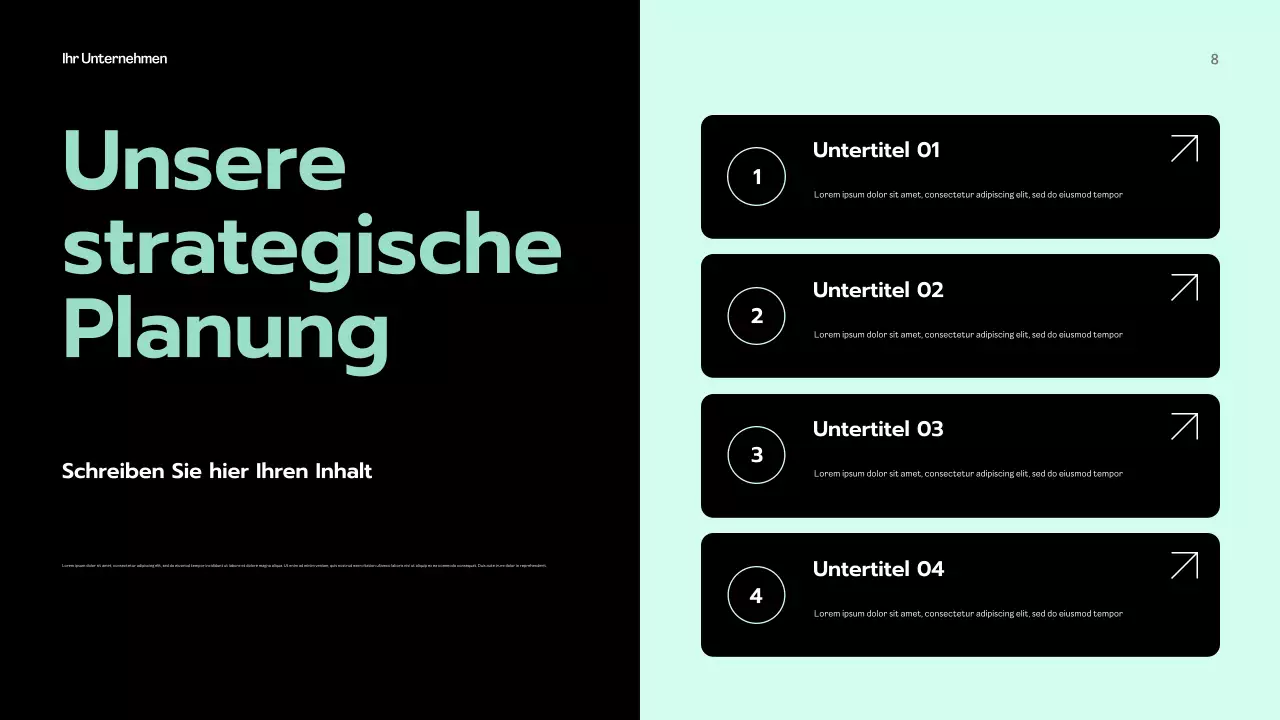 Mint Modern Business Präsentation