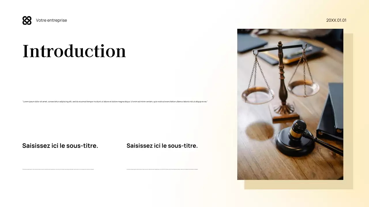 Document juridique moderne marron