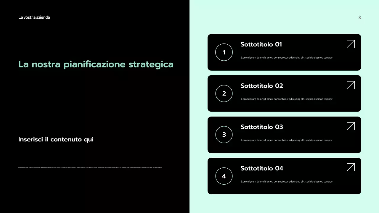 Menta Presentazione aziendale moderna
