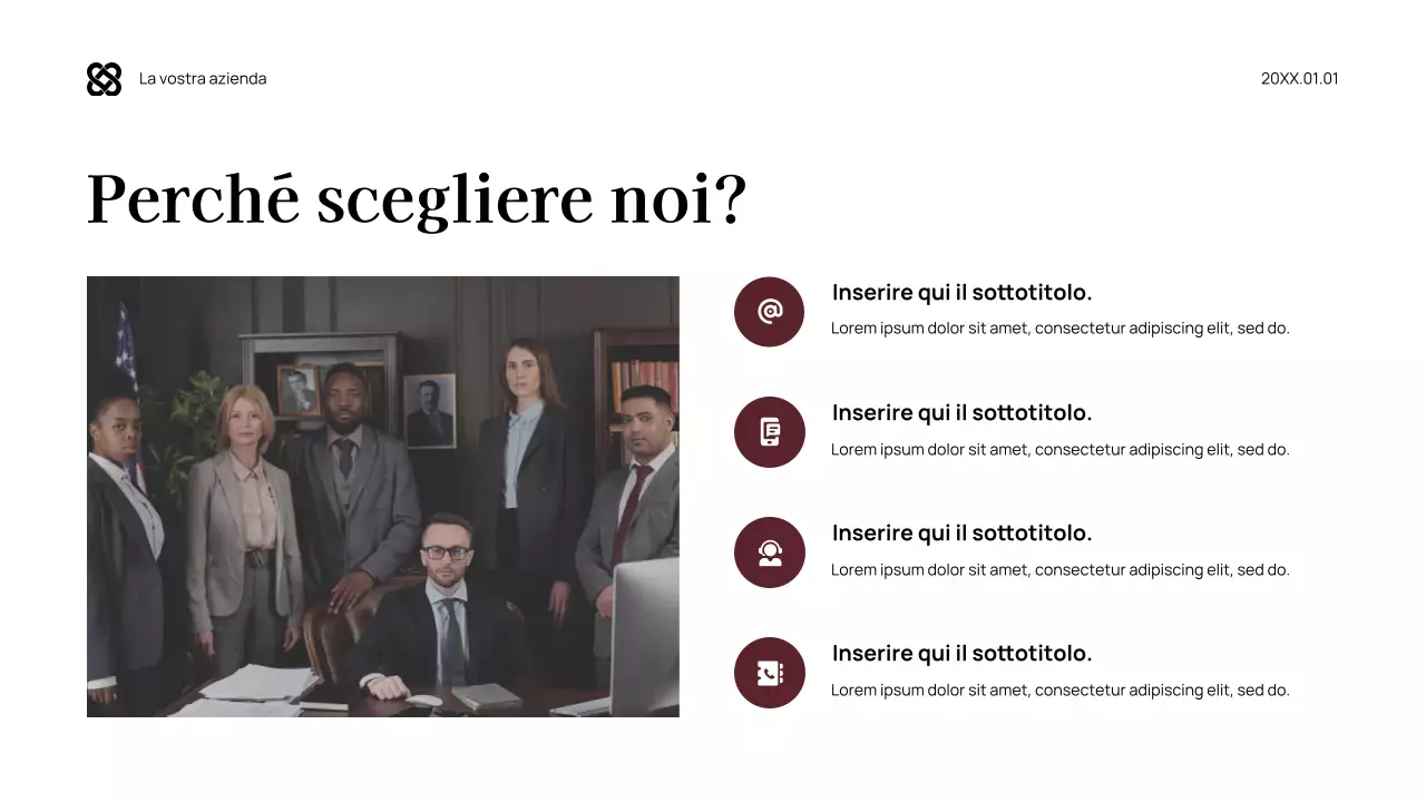 Documento legale moderno in marrone