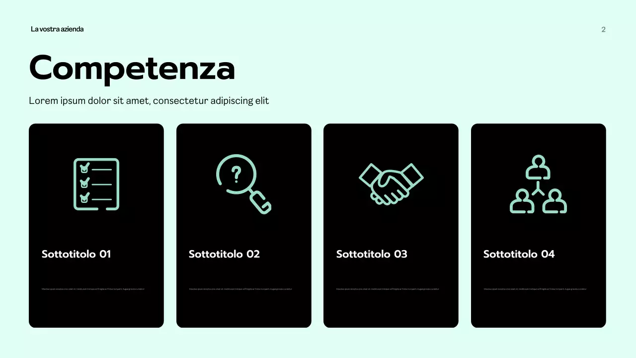 Menta Presentazione aziendale moderna